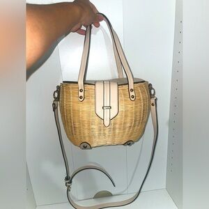 Basket bag✨woven bag straw bag summer purse picnic bag shoulder bag crossbody